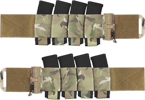 PETAC GEAR تحمل Cummerbund المرنة، 8 أكياس AR Mag للسترة حزام تثبيت سريع التحرير لـ FCPC LBT LBX (مجموعة) in Kuwait