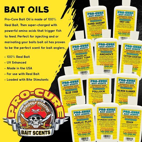 Pro-Cure Catfish Cocktail Bait Oil, 8 Ounce in Saudi Arabia