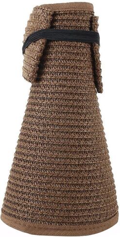 أقنعة شمسية من القش قابلة للطي للنساء، قبعات للحماية من الشمس ذات حافة واسعة، قبعة شاطئ عاريات in Kuwait