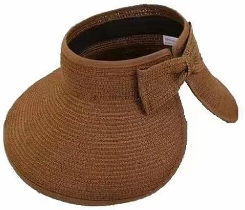 أقنعة شمسية من القش قابلة للطي للنساء، قبعات للحماية من الشمس ذات حافة واسعة، قبعة شاطئ عاريات in Kuwait