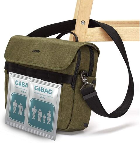 Gogobag Disposable Urine Bags 20-Pack Unisex Portable Urinal Pee Bags with 2X Absorption Pads for Emergency, Travel, Camping, Driving Traffic Jam, Hiking - for Men Women [Pregnant]& Children in Saudi Arabia