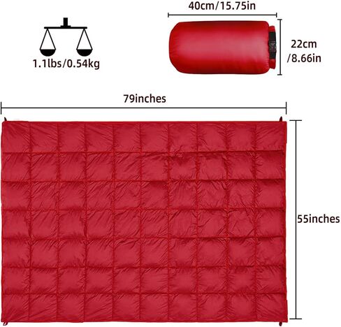 Outdoor Puffy Camping Blanket, Lightweight Down Alternative Puffy Printed Camping Large Ultra Warm Hammock Top Quilt Waterproof Blanket for Traveling Picnic Beach Party Cold Weather (green mountain) in Saudi Arabia