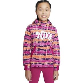 بلوفر بغطاء للرأس للفتيات الكبيرات من Nike Sportswear Youth Big Girls (كبير، توت ناري) in Saudi Arabia