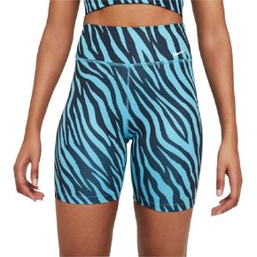 Nike Women's One 7" Printed Training Shorts (Chlorine Blue) Size in Saudi Arabia