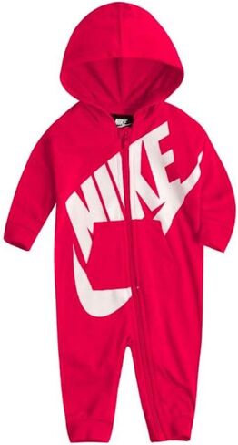 Nike Baby Boys French Terry Hooded Coverall (6 Months, Rush Pink) in Saudi Arabia