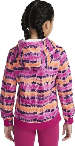 Nike Sportswear Youth Big Girls Tie-Dye Hoodie Pullover (Large, Fireberry) in Saudi Arabia