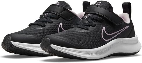 Nike Unisex-Child Star Runner 3 Pre School Running Shoe (12.5, Black/Pink, Numeric_12_Point_5) in Saudi Arabia