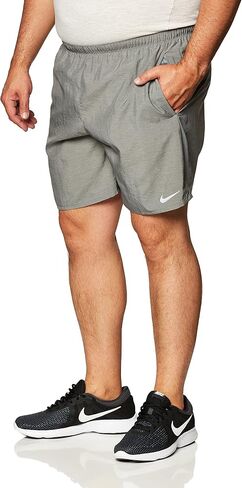 Nike Challenger Men's Brief-Lined Running Shorts CZ9066-084 (Smoke Grey/Silver), XX-Large in Saudi Arabia