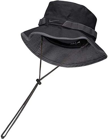 Nike Men's Sportswear Branded Sideline Solid Bucket Hat Black in Saudi Arabia