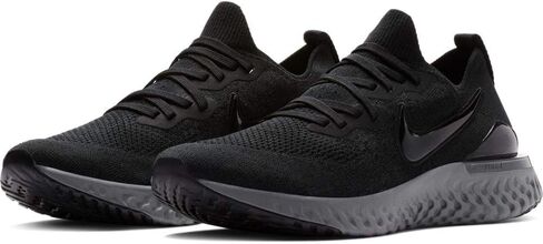 Nike Epic React Flyknit 2 Men's Running, Black/Black-White-Gunsmoke, Size 7.5 in Saudi Arabia