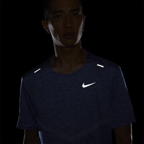 Nike Dri-FIT Rise 365 Men's Short-Sleeve Running Top (Royal), X-Large in Saudi Arabia