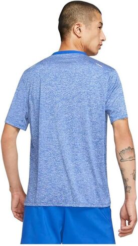 Nike Dri-FIT Rise 365 Men's Short-Sleeve Running Top (Royal), X-Large in Saudi Arabia
