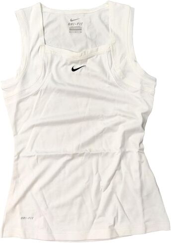Nike Women's Dri-FIT Border Tank Top II Size Large White in Saudi Arabia