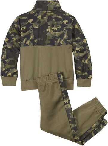 Nike Kids Boy's Textured Camo Full Zip Jacket and Pants Two-Piece Track Set (Little Kids) in Saudi Arabia