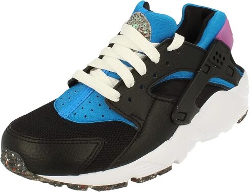 حذاء Huarache Run من نايك للأطفال الصغار باللون الأسود/الفوم النعناعي - LT باللون الأزرق (DR0166 001) in Saudi Arabia