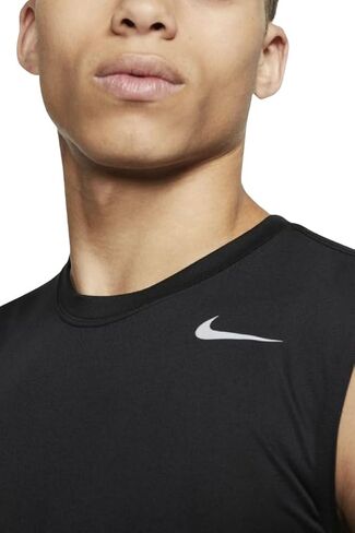 Nike Men's Legend 2.0 Sleeveless Tee, Black/Black/Matte Silver in Saudi Arabia