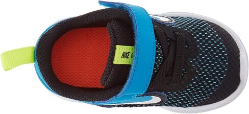Nike Unisex-Baby Kids Downshifter 9 Velcro Running Shoe, Black/White-Laser Blue-Lemon Venom, 10C Child US Toddler in Saudi Arabia
