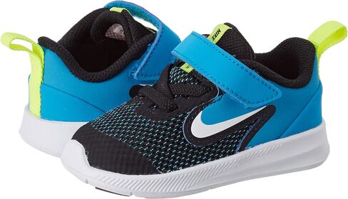 Nike Unisex-Baby Kids Downshifter 9 Velcro Running Shoe, Black/White-Laser Blue-Lemon Venom, 10C Child US Toddler in Saudi Arabia