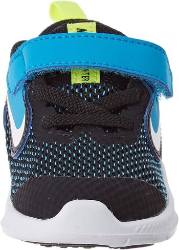 Nike Unisex-Baby Kids Downshifter 9 Velcro Running Shoe, Black/White-Laser Blue-Lemon Venom, 10C Child US Toddler in Saudi Arabia