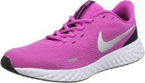 حذاء الجري المدرسي Star Runner 2 Grade للجنسين من Nike للأطفال، فوشيا نشط/فضي معدني أسود-أبيض، 5 سنوات عادي للأطفال الكبار في الولايات المتحدة in Kuwait