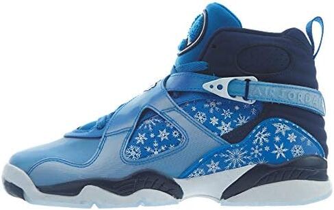 Nike Air Jordan 8 Retro Big Kid's Shoe Cobalt Blaze/Blue/Void/White 305368-400 in Kuwait