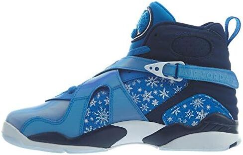 Nike Air Jordan 8 Retro Big Kid's Shoe Cobalt Blaze/Blue/Void/White 305368-400 in Kuwait