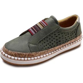 Ladmiple Shoes For Women Sneakers Slip Ons Lace ups Casual Leather Walking Shoes Summer Fashion Platform Flats Loafers in Kuwait