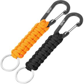 EOTW Paracord Keychain for Men Women Paracord Carabiner Backpack Keychain with Aluminum Clip for Camping Hiking Outdoor Gear in Kuwait