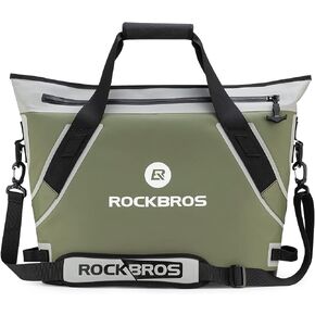 ROCKBROS Soft Cooler Insulated Leak Proof Cooler Bag Portable 36 Can Large Soft Sided Coolers Waterproof Insulated Pack Cooler for Travel, Beach, Camping, Picnic, Lunch, Fishing, Floating, Party