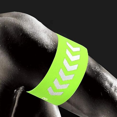 yanhao الأساور العاكسة الأشرطة عالية الوضوح - مرحبا فيس شارات الجري العاكسة، عصابات الجري العاكسة، معدات عاكسة للسلامة في الهواء الطلق ركوب الدراجات المشي الركض، الأنشطة الليلية in Kuwait