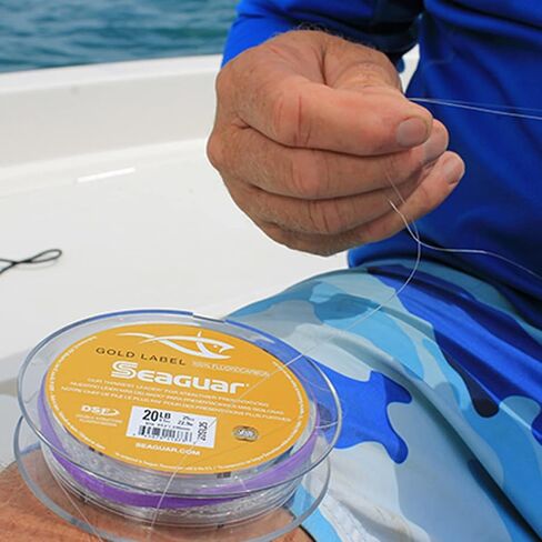 Seaguar Gold Label 100% Fluorocarbon Fishing Line, 10lb Break Strength, 50yds, Clear - 10GL50 in Saudi Arabia