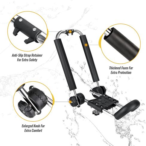 J-Style Bilateral Folding Kayak Carrier for Canoe, 180° Folding Motion Kayak Roof Rack for SUP,Surfboard and Ski Board on SUV, Car and Truck in Kuwait