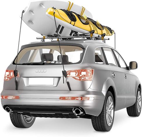 J-Style Bilateral Folding Kayak Carrier for Canoe, 180° Folding Motion Kayak Roof Rack for SUP,Surfboard and Ski Board on SUV, Car and Truck in Kuwait