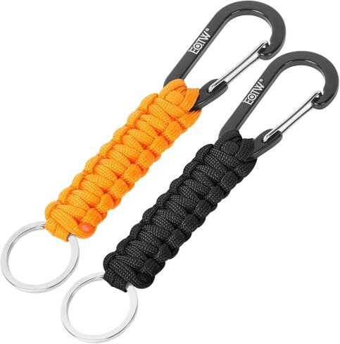 EOTW Paracord Keychain for Men Women Paracord Carabiner Backpack Keychain with Aluminum Clip for Camping Hiking Outdoor Gear in Kuwait