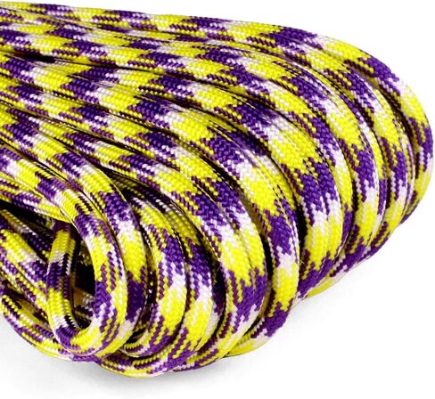 Atwood Rope MFG 550 Paracord 100 Feet 7-Strand Core Nylon Parachute Cord Outside Survival Gear Made in USA | Lanyards, Bracelets, Handle Wraps, Keychain (Grey and Black Diamonds) in Saudi Arabia