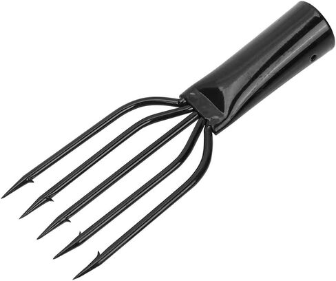 KOSDFOGE Fish Spear, 3 4 5 Prong Fishing Harpoon Stainless Steel Fishing Fork for Hunting Fish Frog in Pond River Lake etc. Capable for Fishing Pole in Kuwait