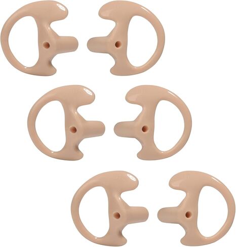 HYS Soft Larger Earmold Replacement Ear Pieces Flexible Open Ear Insert Ear Buds for Walkie Talkie 2 Way Radio Transparent Air Acoustic earpiece Headset in Kuwait