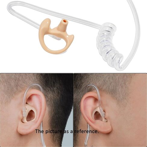 HYS Soft Larger Earmold Replacement Ear Pieces Flexible Open Ear Insert Ear Buds for Walkie Talkie 2 Way Radio Transparent Air Acoustic earpiece Headset in Kuwait