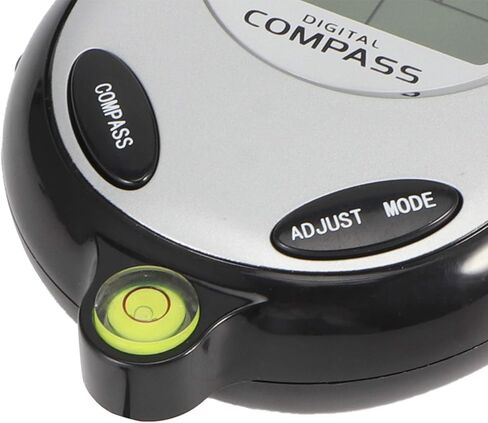 بوصلة ميزان حرارة رقمية إلكترونية متعددة الوظائف من KIWOP مع حبل تعليق للمشي لمسافات طويلة في الهواء الطلق in Kuwait