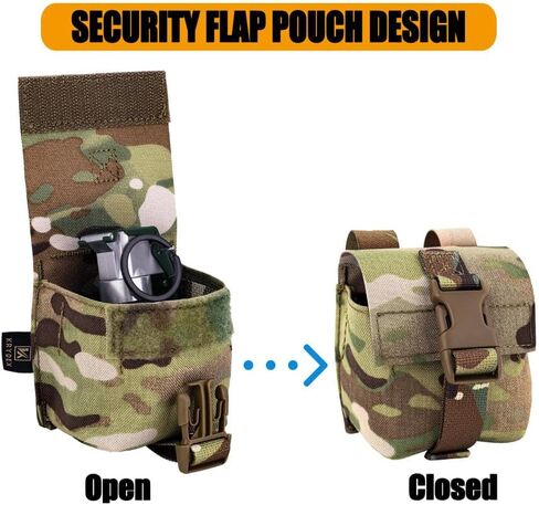 KRYDEX Tactical Molle Single Frag Grenade Pouch Small Tool Bag for Duty Belt MOLLE Vest and Backpack in Kuwait