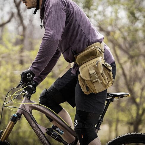 ANTARCTICA Waterproof Military Tactical Drop Leg Pouch Bag Type B Cross Over Leg Rig Outdoor Bike Cycling Hiking Thigh Bag in Kuwait