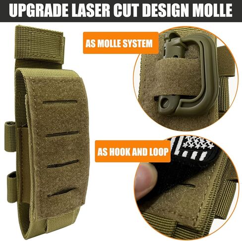 VIIDOO 2 Pack TQ Pouch - ترقية حامل عاصبة Molle مقطوع بالليزر لحزام الخدمة in Kuwait