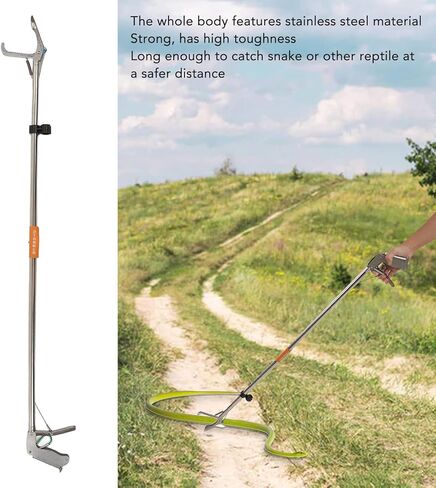 Gemer Snake Tong، أداة التعامل مع الأفعى القابلة للطي من الفولاذ المقاوم للصدأ للصيد in Kuwait