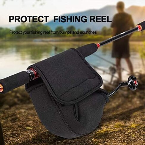 Zerone Fishing Reel Cover, Spinning Reel Protective Cover Pouch Bag Fishing Reel Protective Case Fishing Accessory(S) in Saudi Arabia