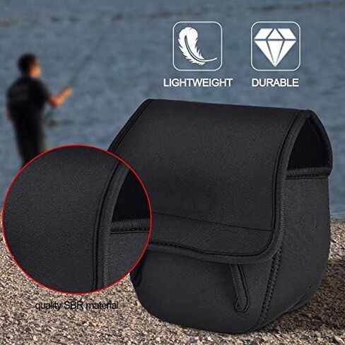 Zerone Fishing Reel Cover, Spinning Reel Protective Cover Pouch Bag Fishing Reel Protective Case Fishing Accessory(S) in Saudi Arabia