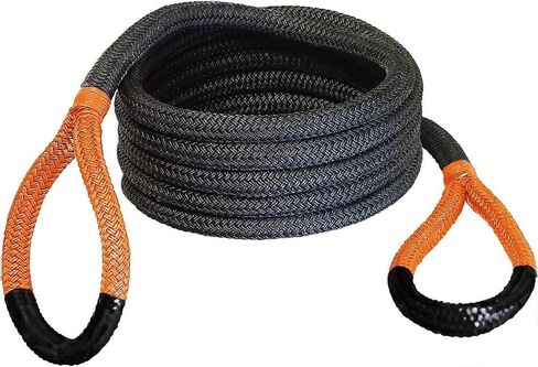 مجموعة Bubba Rope Sidewinder Xtreme موديل 176653RD للطرق الوعرة، مجموعة حركية قابلة للتمدد 5/8 × 20 قدم، حبل استرداد بقوة كسر تصل إلى 14000 رطل. باللون الأحمر/الأسود in Kuwait