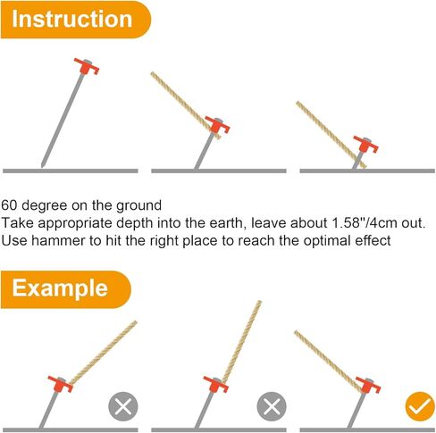 Tent Stakes Heavy Duty Tent Nail Camping Stakes,Tent pegs for Pop Up Canopy, Ground, Garden, 10" Galvanized Steel Stakes 8pc-Pack in Kuwait