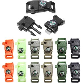 Paracord Buckle with Whistle Compass, Side Release Plastic Buckles for Paracord Bracelet in Saudi Arabia