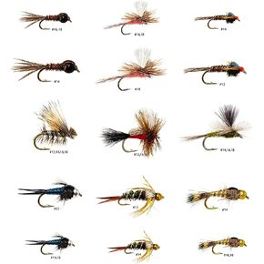 Outdoor Planet Premium Fly Fishing Flies Kit Fly Assortment Trout Bass Fishing | Dry Flies, Wet Flies, Nymphs, Hopper, Caddis, Worm | Trout, Bass, Steelhead Fishing in Saudi Arabia