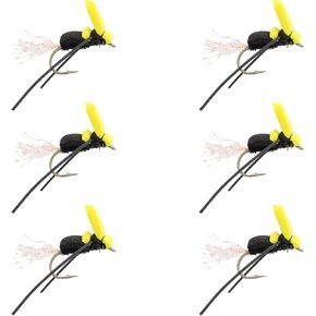 Wild Water Fly Fishing Foam Flies - Terrestrial Dry Flies Size 8-14, Qty. 6 in Kuwait